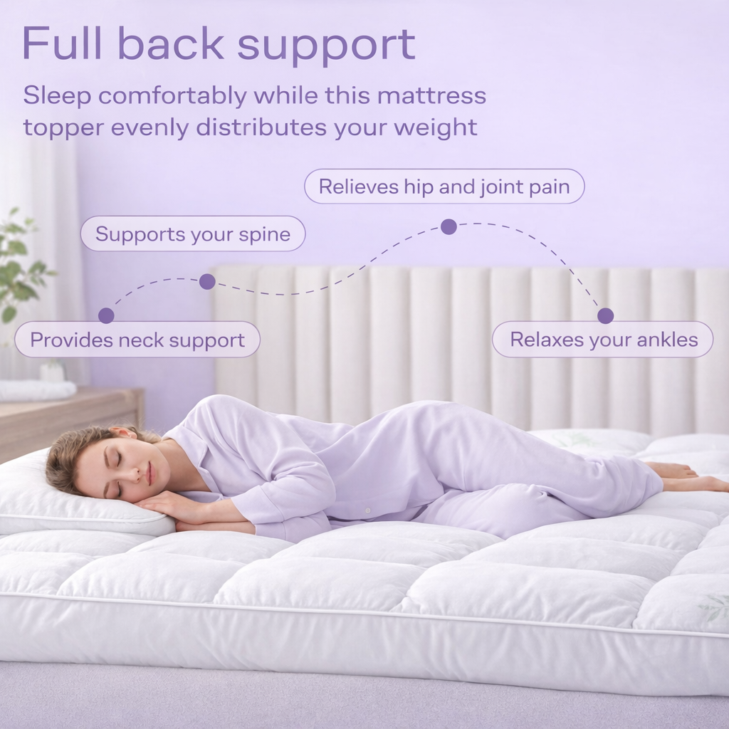 CloudLuxe™ Fitted Mattress Topper