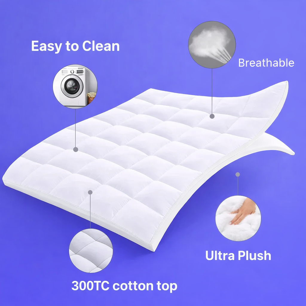 CloudLuxe™ Fitted Mattress Topper