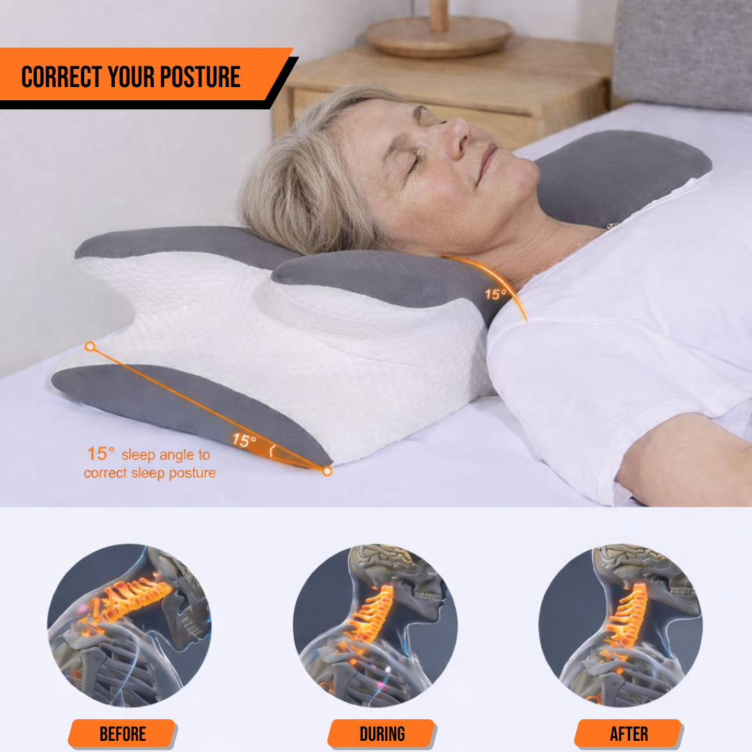 OrcaCloud™ Contouring Cervical Memory Foam Pillow