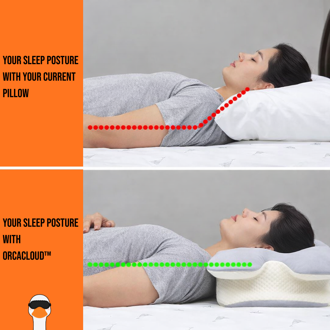 OrcaCloud™ Contouring Cervical Memory Foam Pillow